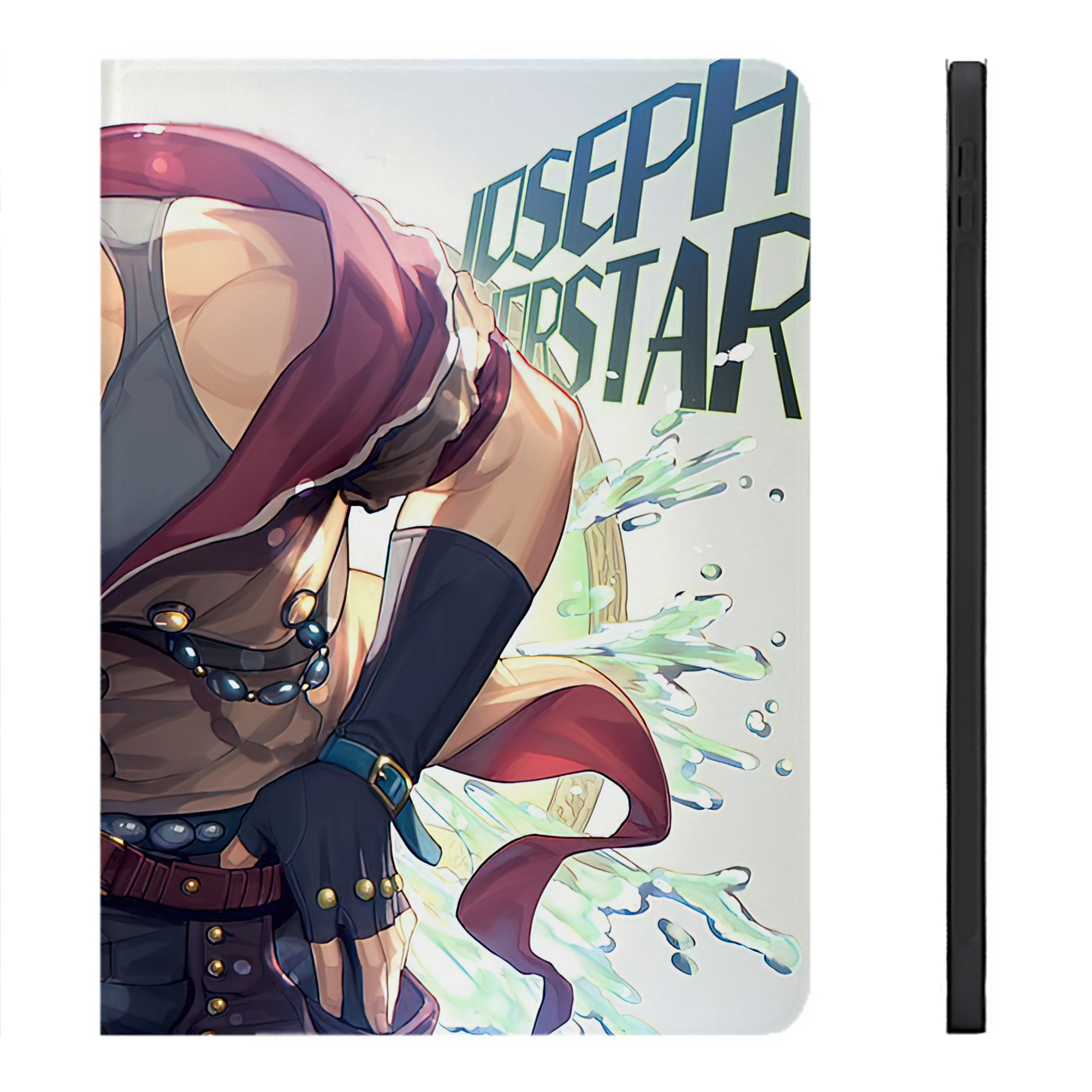 （画像用） ジョジョの奇妙な冒険 JoJo's Bizarre Adventure IPadケース ペンホルダー付き ブックスタイルデザイン